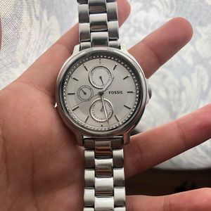 Silver Fossil watch